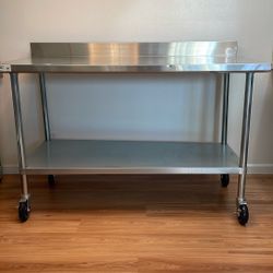Stainless Steel Prep Counter