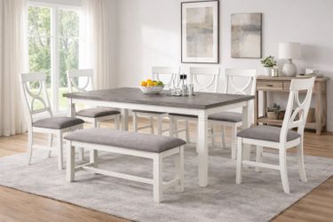 Table + 4 Chairs+ Bench Brand New In box 📦
