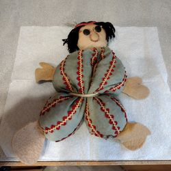 Cute Vintage Native American Bean Bag Doll