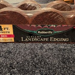 4 Foot Landscaping Edging Red