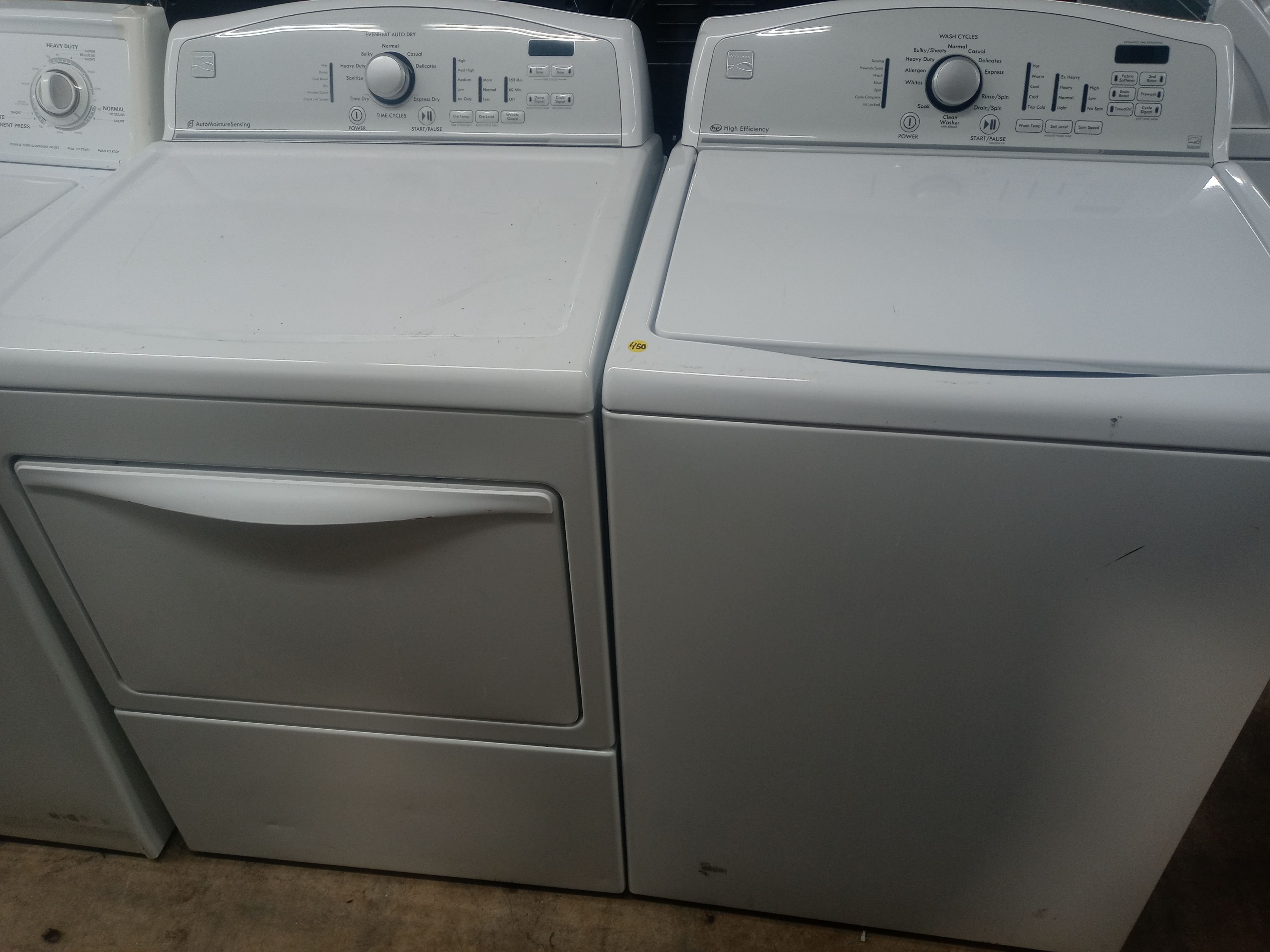 Kenmore Top Load Washer & Dryer Set