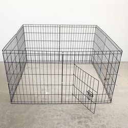 New In Box $39 Dog Playpen 8-Panel, Each Panel 24” Tall X 24” Wide Pet Exercise Fence Crate Kennel Gate