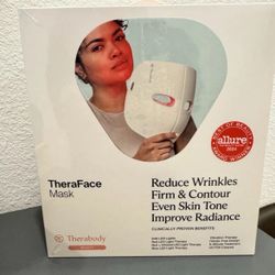 therabody theraface vibrating ant aging skincare led mask with 648 leds 