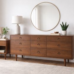 Mid Century Modern Stanley Dresser + Nightstand Set – Solid Wood DIY Project