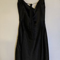 Black slip dress