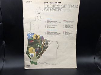 Joni Mitchell Ladies Of The Canyon Songbook Music Sheet Guitar Piano Vocal Organ