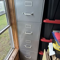 4-Drawer Metal File Cabinet — $40 OBO
