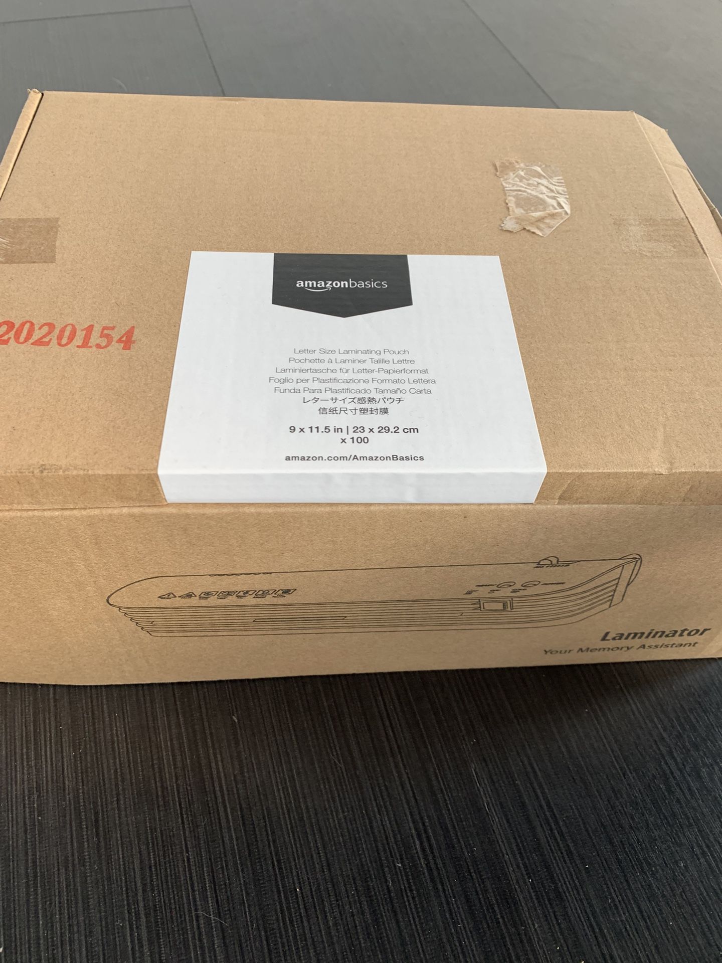 Laminate machine w/ laminate paper