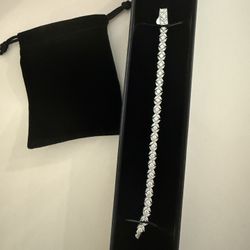 6” Ladies Moissanite / 925 Bracelet 