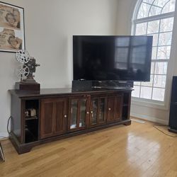 Tv Stand Solid Heavy Wood 