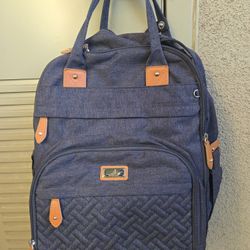 Diaper Bag  Dad Or Mom Backpack (BabbleRoo) Navy Blue