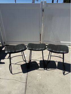 Modern Black Counter Stools