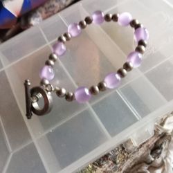 Lavender Moonstone Bracelet