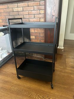 Black metal Bar cart