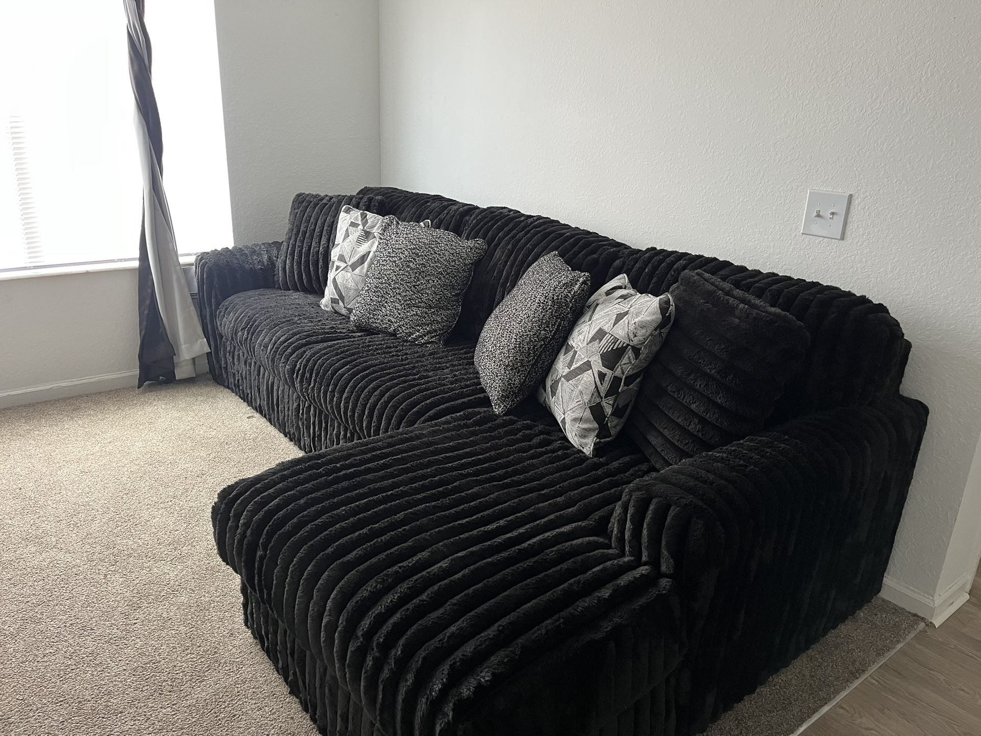 Black midnight couch