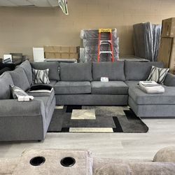 Gray U-Shaped Sectional