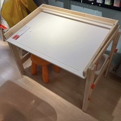 IKEA FLISAT Kids Desk + Bench – $90 OBO – Adjustable & Sturdy (Brand new value $ 194