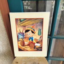 Pinocchio Lithograph 1993