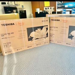 75 Tv Toshiba Smart 4k Hdtv 6 Month Warranty.  Free Delivery 