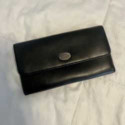 Esprit black tri fold wallet 