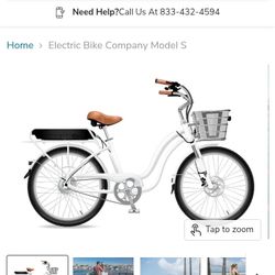 Electric Co. Beach Cruiser Ebike 