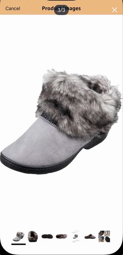 isotoner womens Recycled Microsuede Mallory Boot Slipper, With Memory Foam 25$