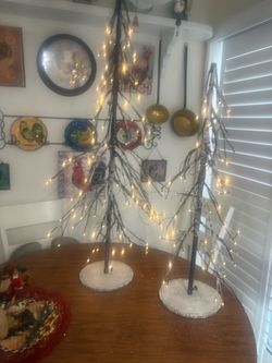 PC PRE-LIT LED TREE SET LED WARM WHITE LIGHTS (TOTAL 184 LIGHTS: 72 LIGHTS 3,4 feet tall