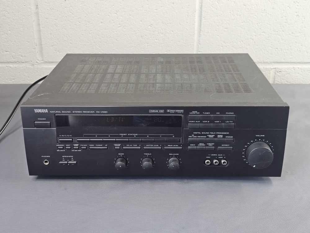 Yamaha RX-V590 5.1 Ch AV Surround Sound Receiver Stereo System No Remote Tested