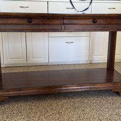 Solid wood couch table