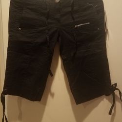 Black Cargo Shorts