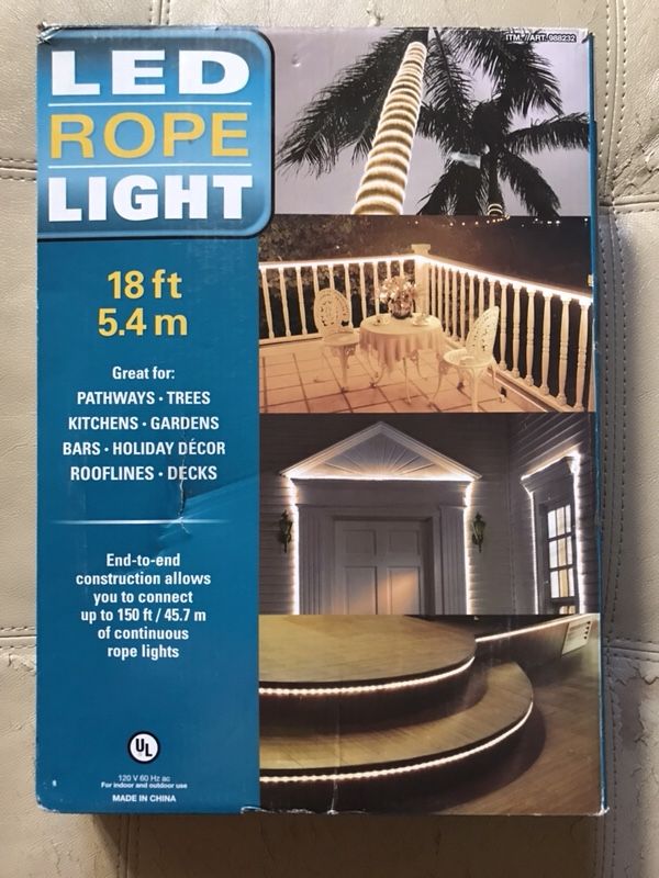 Everstar Costco LED Rope Light 18ft Outdoor