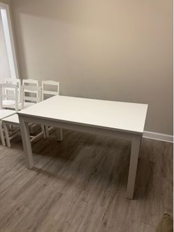 IKEA Dining Set (table + 6 chairs)