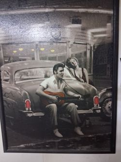 Marilyn monroe & elvis presley poster