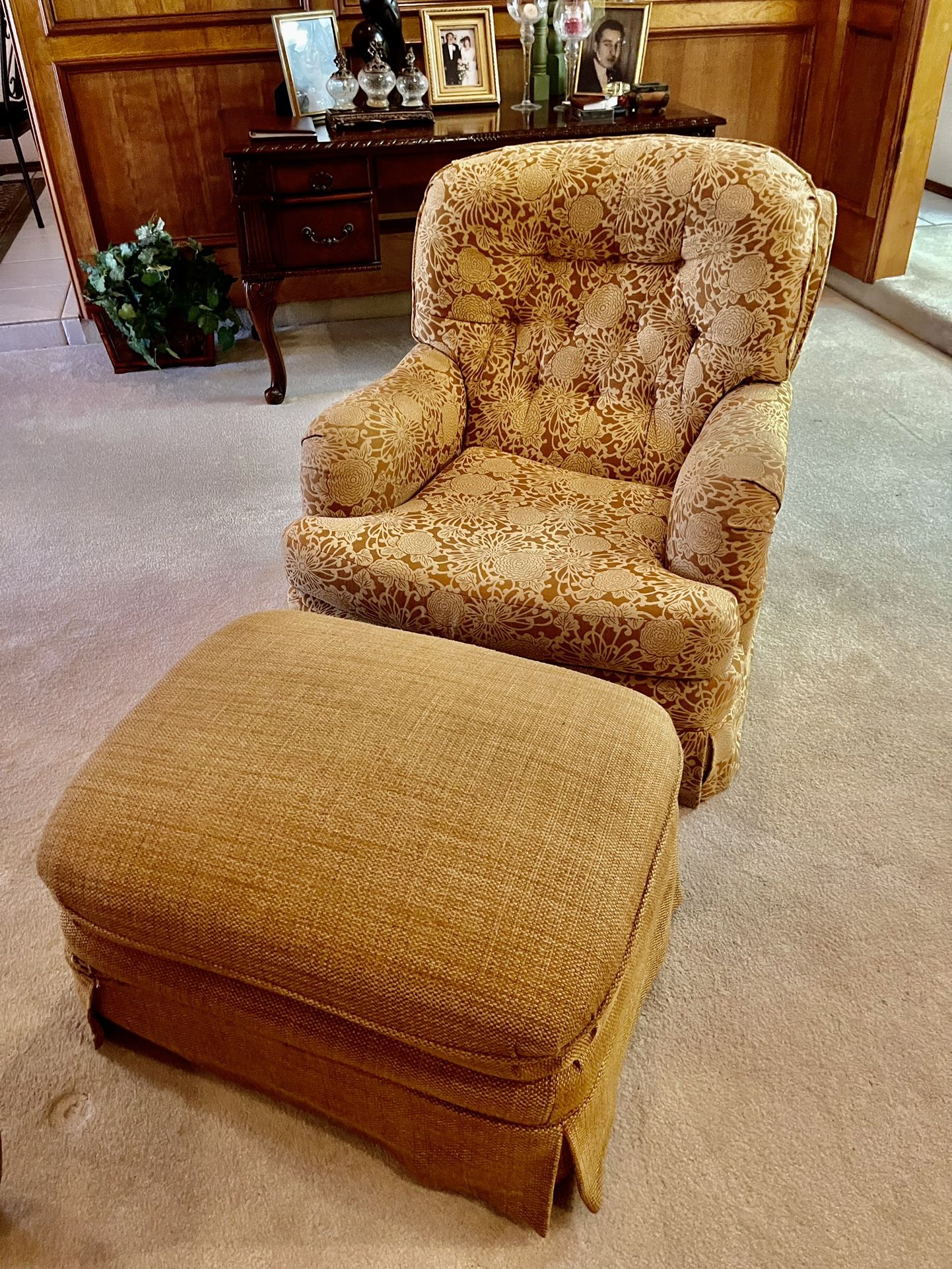 Chair and Ottoman