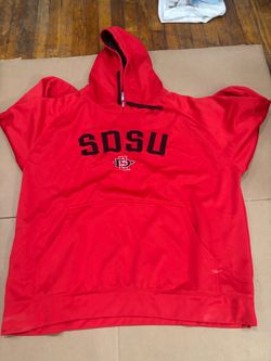 4268. SDSU Red Hoodie. 2xl