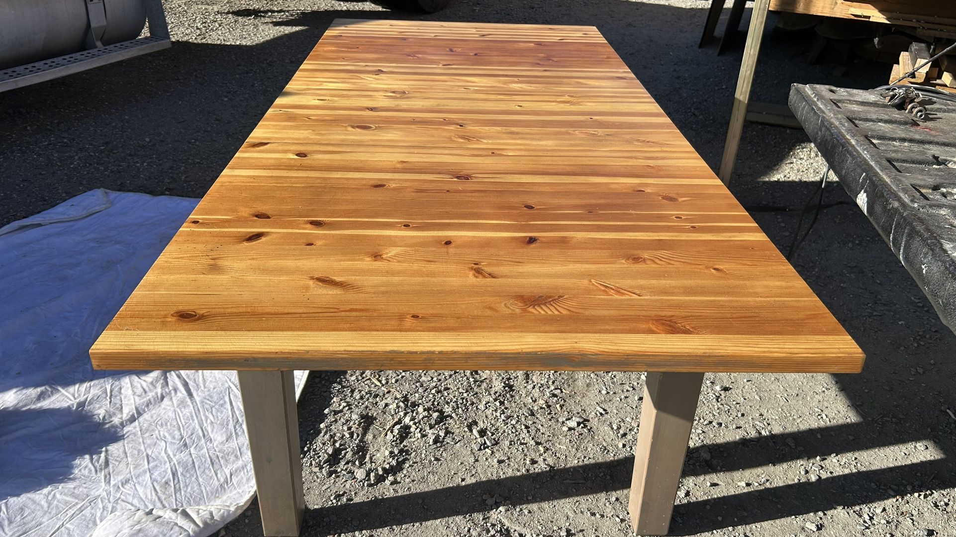 IKEA farmhouse-style dining table extendable table solid wood L58”~L80”*W37”*H30”(address in description) 👇delivery 🚚 available within 15 miles with