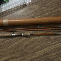 Vintage Eagle Claw Wright & McGill 7.5’ Fly Fishing Rod w/ Tube (2 Available)