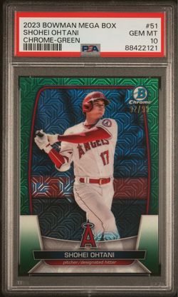 2023 Bowman Chrome Shohei Ohtani Green Chrome /99 PSA10