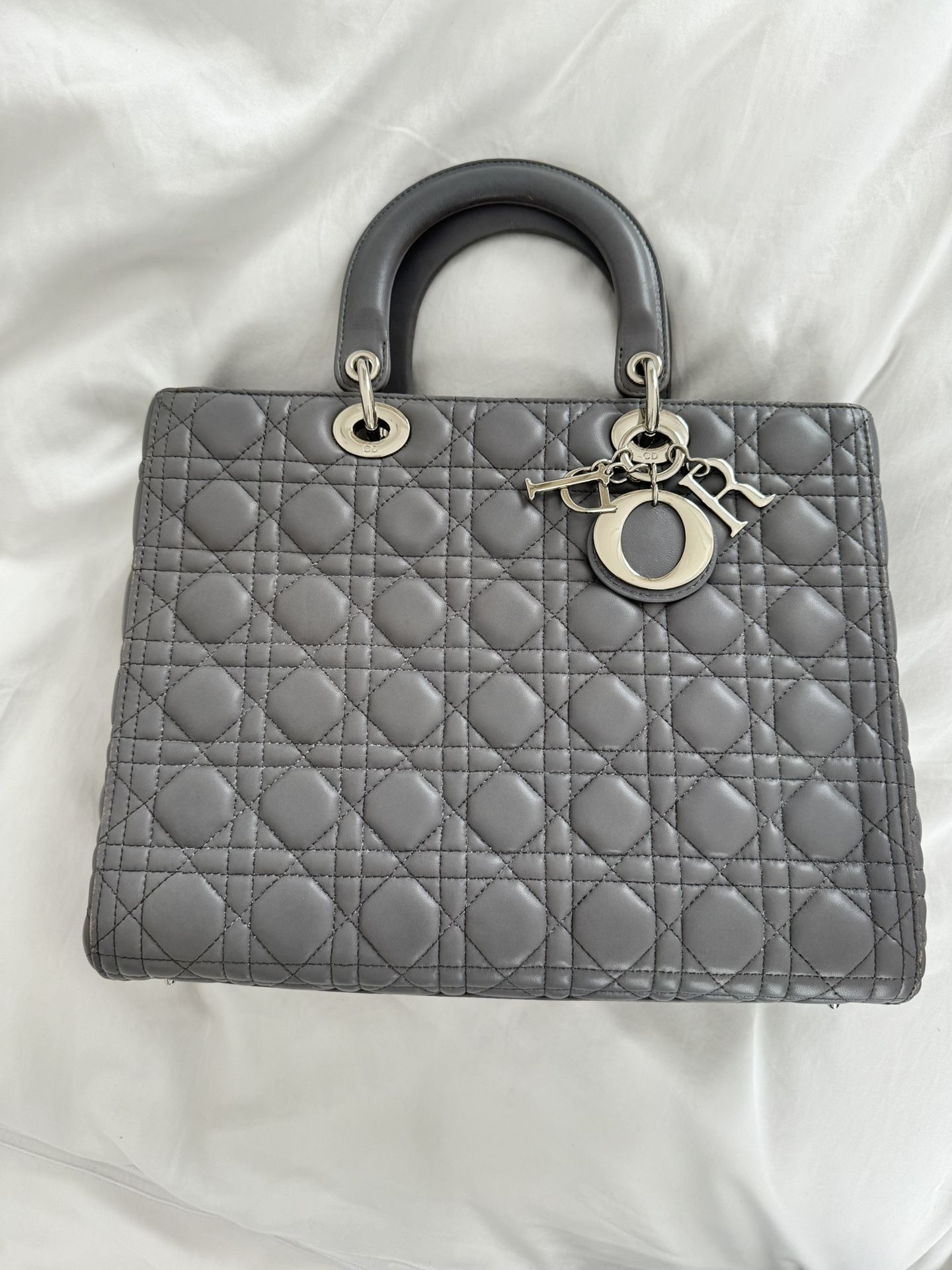 Lady Dior Gray Big Bag