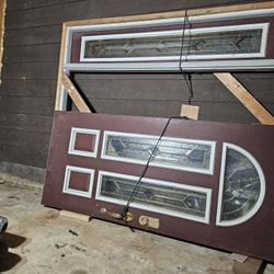 Door/ Stain Glass Custom  Door Casement