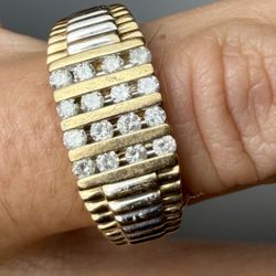 🔥 Men’s 10K Gold Ring – Luxury Style – Moissanite 💎