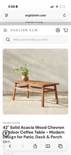 Outdoor coffee table
