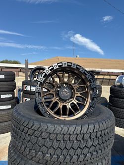 Rims LOCK COMBAT BRONZE 6X139 1MM ➖ WITH TIRES 265/70/17 GOODYEAR ATS