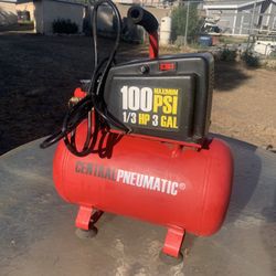 Central Pneumatic Air Compressor 100 PSI maximum 1/3 HP 3 GAL  