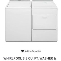 Washer And Dryer Set