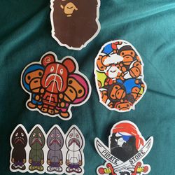 Bathing ape BAPE stickers (10) Skateboard Stickers