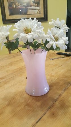 Decorative vase with artificial flowers