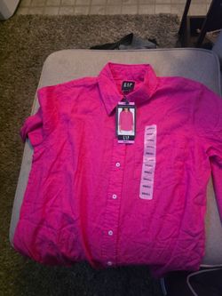 Pink button up