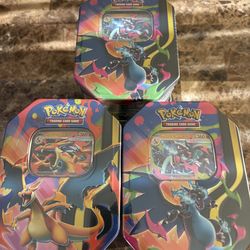 Pokemon Mega Charizard X & Y Collectible tins