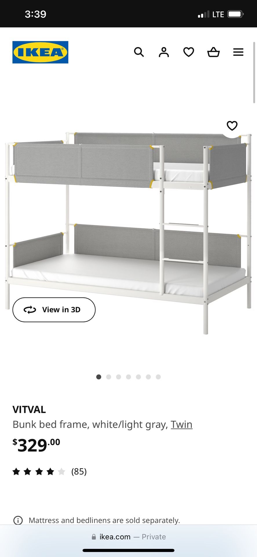 IKEA Bunk Bed Frame 